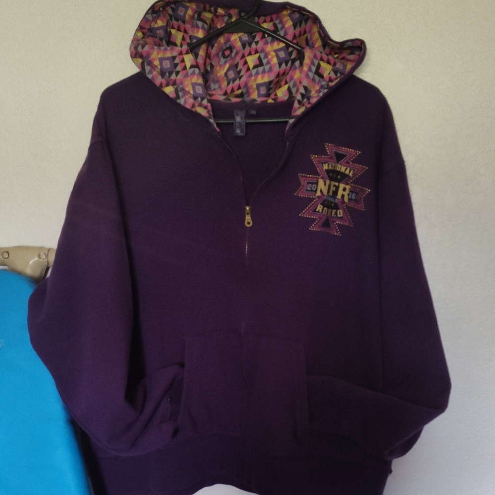 Purple Women's Zip Up Hoodie